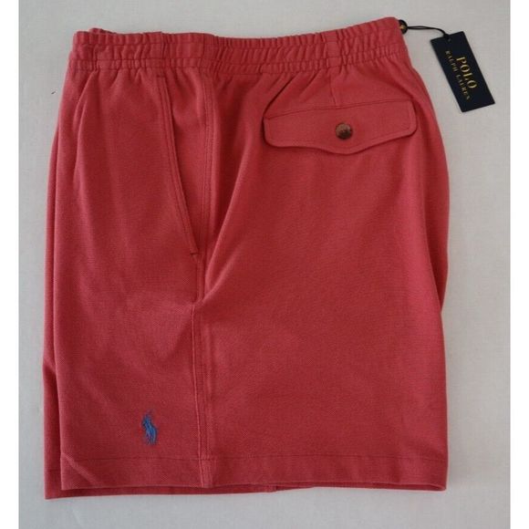 Polo Ralph Lauren 710842624017 Men's Sz XL Red 6" Polo Prepster Mesh Shorts $80 - Picture 8 of 10